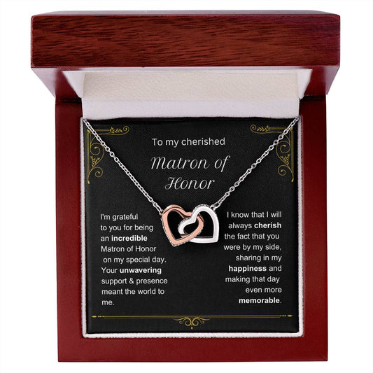 Your unwavering support & presence - Gift for Matron of Honor - VindiBoutique