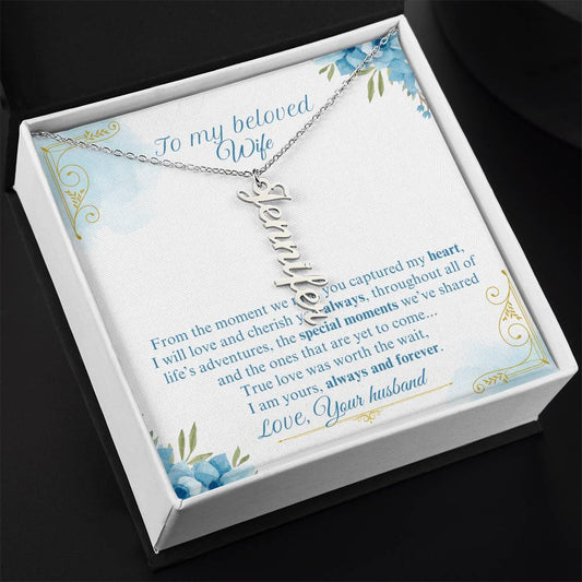 Personalised necklace with name for the one you love